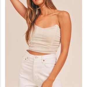 Mable Tan Corset Top